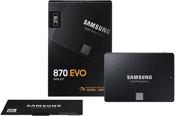 Samsung Накопичувач SSD 2.5" 2TB SATA 870EVO MZ-77E2T0B/EU фото