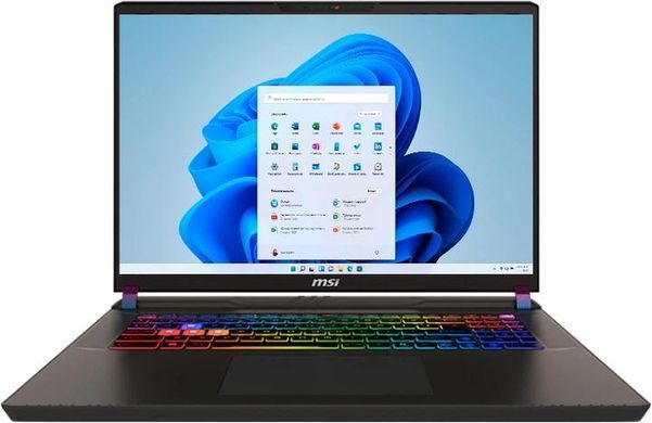 MSI Ноутбук Vector 17 HX AI A2XWIG-043UA 17" QHD+ 240Hz, Intel Ultra 9 275HX_24C_24T, 32GB, F1TB, NVD5080-16, W11, чорний 9S7-17S372-043 фото