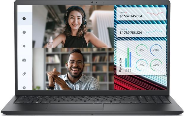 Dell Ноутбук Vostro 3520 15.6" FHD AG, Intel i3-1215U, 8GB, F512GB, UMA, Lin, черный N0995PVNB3520UA_UBU фото
