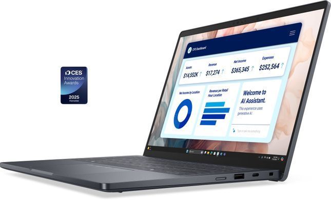 Dell Ноутбук Pro 14 14" FHD+ AG, Intel U7 268V, 32GB, F512GB, UMA, Win11P, чорний BTO207PA14250UA_W11P фото