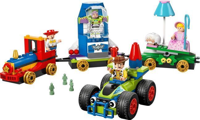 LEGO Конструктор LEGO Disney Pixar Святкування з Історії Іграшок: потяг і авто для перегонів 43264 фото