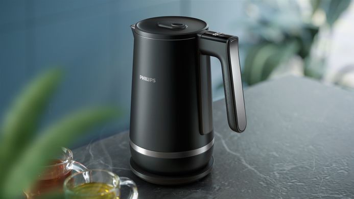 Philips Электрочайник Series 7000, Strix, с двойными стенками, 6 темп.реж, черный HD9396/90 фото