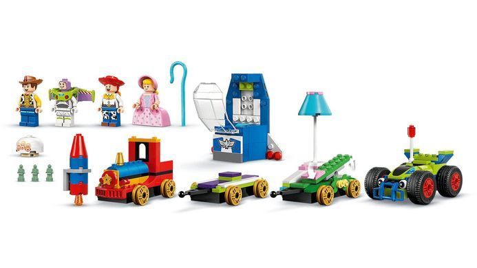 LEGO Конструктор LEGO Disney Pixar Святкування з Історії Іграшок: потяг і авто для перегонів 43264 фото