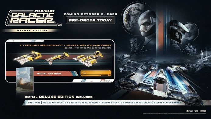 Games Software Гра консольна PS5 Star Wars Galactic Racer Racer Deluxe Edition, BD диск 1198686 фото