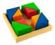 Конструктор nic деревянный Разноцветный треугольник 5 - магазин Coolbaba Toys