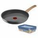 Tefal Сковорода Renew+контейнер Tefal Master Seal Eco,26см, 0.8л, алюміній, бакеліт, скло, сірий, прозорий 1 - магазин Coolbaba Toys