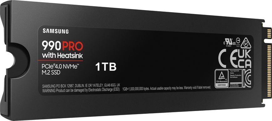 Samsung Накопитель SSD M.2 1TB PCIe 4.0 990PRO + радиатор MZ-V9P1T0CW фото