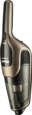 Gorenje Пилосос бездротовий, 176Вт, конт пил -0.6л, автон. робота до 70хв, HEPA, 2 в 1, підсвічування, індикатор, щітка- електротурбо, бронзи SVC288191FSIIGO фото