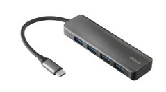 USB-хаб Trust Halyx USB-C to 4-Port USB-A 3.2 ALUMINIUM - купити в інтернет-магазині Coolbaba Toys
