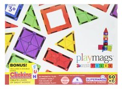 Конструктор Playmags магнітний набір 60 ел. PM158 - купити в інтернет-магазині Coolbaba Toys