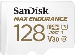 Карта пам'яті SanDisk microSD 128GB C10 UHS-I U3 V30 R100/W40MB/s Max Endurance SDSQQVR-128G-GN6IA фото