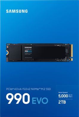 Samsung Накопичувач SSD M.2 2TB PCIe 4.0 990EVO MZ-V9E2T0BW фото