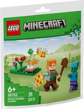 LEGO Конструктор LEGO recruitment Minecraft Конфлікт біля багаття Алекса 30732- фото