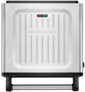 Гриль George Foreman 28000-56 Smokeless Grill, 1575 Вт, антипригарное покрытие, белый\сталь 28000-56 фото