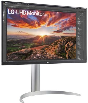 Монітор LG 27" 27UP850N-W 2xHDMI, DP, USB-C, MM, IPS, 3840x2160, DCI-P3 95%, FreeSync, Pivot, HDR400 27UP850N-W фото