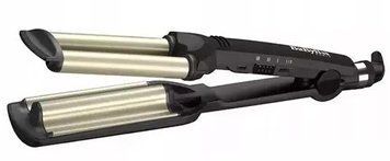 BaByliss Плойка, гофре , темп.режимів-3, 160-200С, природні хвилі, кераміка, чорний C260E фото