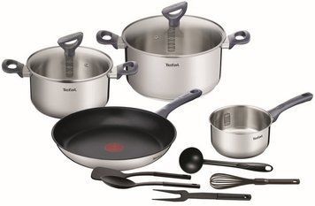 Tefal Набор посуды Daily Cook, 11 предметов, нерж.сталь G713SB45 фото