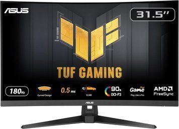 ASUS Монітор Asus 31.5" TUF Gaming VG32WQ3B 2xHDMI, DP, MM, VA, 2560x1440, 180Hz, 0.5ms, sRGB 120%, CURVED, AdaptiveSync, HDR10 90LM0AP1-B01171 фото