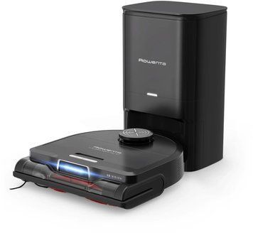 Rowenta Робот-пылесос моющий X-Plorer Serie 240+ AI Animal & Allergy, 8000ПаВт, h=9.7см, влажная уборка, мешок-0.22л, конт пыль -0.35л, автон. раб. до 120мин, черный RR9695WH фото