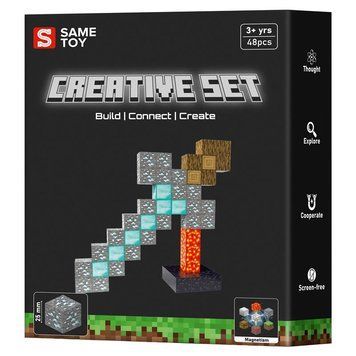 Same Toy Magnetic construction set Same Toy Creative Set Sword, 48pcs MCRAFT-1197-SM фото