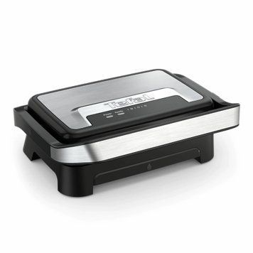 Tefal Гриль прижимной Inicio Compact 1000Вт, темп. режимов-1, алюминий, черный GC270D10 фото