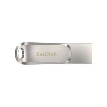 SanDisk Накопичувач 256GB USB 3.1 Type-A + Type-C Dual Drive Luxe Срібний SDDDC4-256G-G46 фото