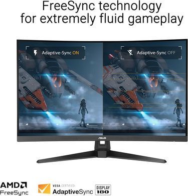 ASUS Монітор Asus 31.5" TUF Gaming VG32WQ3B 2xHDMI, DP, MM, VA, 2560x1440, 180Hz, 0.5ms, sRGB 120%, CURVED, AdaptiveSync, HDR10 90LM0AP1-B01171 фото