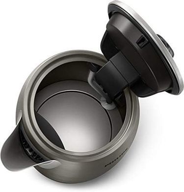 Philips Електрочайник Viva Collection, 1.7л, Strix, метал, чорно-мідний HD9352/30 фото