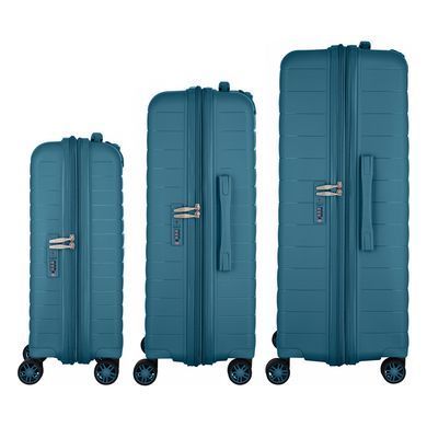 2E Набір валіз 2E, Aero, поліпропілен, (L+M+S),TSA, 4 колеса, EXP, синій 2E-SPP-AERO-SET3-TB фото