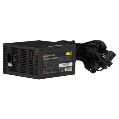 2E Gaming Блок живлення 2E GAMING Stable Power Pro ATX3.1 GEN5.0 (800W), >85%, 80+ Bronze, 120мм, 1xMB 24pin(20+4), 2xCPU 8pin(4+4), 3xMolex, 6xSATA, 4xPCIe 8pin(6+2), 1xPCIe GEN5 16pin 2E-ST800BRII-120 фото