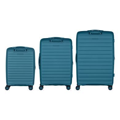 2E Набір валіз 2E, Aero, поліпропілен, (L+M+S),TSA, 4 колеса, EXP, синій 2E-SPP-AERO-SET3-TB фото