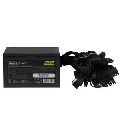 2E Gaming Блок живлення 2E GAMING Stable Power Pro ATX3.1 GEN5.0 (800W), >85%, 80+ Bronze, 120мм, 1xMB 24pin(20+4), 2xCPU 8pin(4+4), 3xMolex, 6xSATA, 4xPCIe 8pin(6+2), 1xPCIe GEN5 16pin 2E-ST800BRII-120 фото