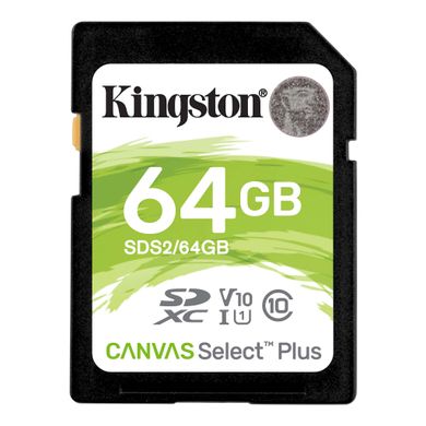 Карта пам'яті Kingston SD 64GB C10 UHS-I R100MB/s SDS2/64GB фото