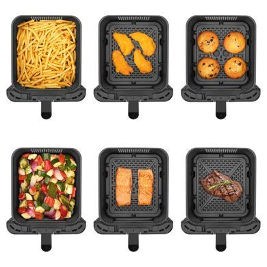 Sencor Sencor Dual Vita Fryer, 3000W, bowl-5.8+5.8l, sensore control, plastic, black SFR1250BK фото