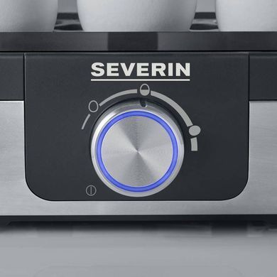 Beurer Яйцеварка Severin 420Вт, механічне керування, на 6 яєць, звуков., сигнал, пластик, сіро-чорний EK3169 фото