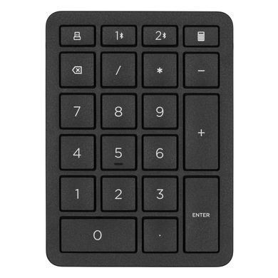 HP Клавіатура мембранна 960 BLK Ergonomic split-zone, 112key, BT, EN/UK, чорний 7E755AA фото