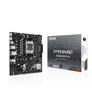 ASUS Материнcька плата PRIME A620AM-K sAM5 A620 2xDDR5 HDMI DP mATX 90MB1GX0-M0EAY0 фото