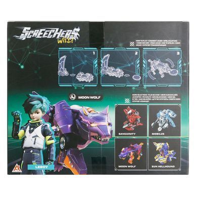 Игровой набор SCREECHERS WILD! S5 L0.5 &ndash; МУН ВОЛФ (запускатель, машинка-трансформер) EU686103B фото