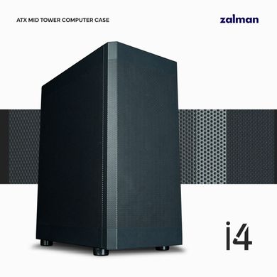 Zalman Корпус I4, без БП, 2xUSB3.0, 1xUSB2.0, 6x120мм, VGA 320мм, LCS ready, Mesh Side/Front Panel, ATX, чёрный I4BLACK фото