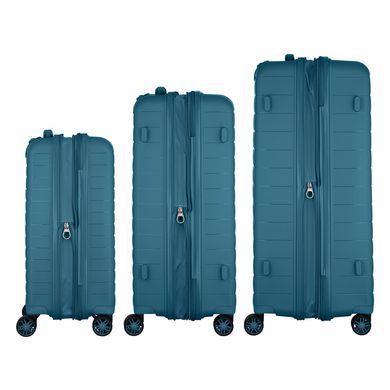2E Набір валіз 2E, Aero, поліпропілен, (L+M+S),TSA, 4 колеса, EXP, синій 2E-SPP-AERO-SET3-TB фото