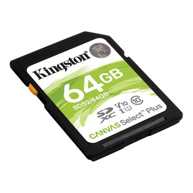 Карта памяти Kingston SD 64GB C10 UHS-I R100MB/s SDS2/64GB фото