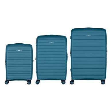 2E Набір валіз 2E, Aero, поліпропілен, (L+M+S),TSA, 4 колеса, EXP, синій 2E-SPP-AERO-SET3-TB фото