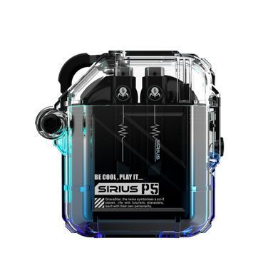 GravaStar Навушники TWS Sirius P5, BT 5.2, IPX4, Transparent Blue GRAVASTARP5_XTAL_BLU_V2 фото