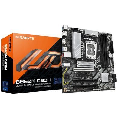 Gigabyte Материнская плата B860M DS3H s1851 B860 4xDDR5 M.2 HDMI DP mATX B860M_DS3H фото