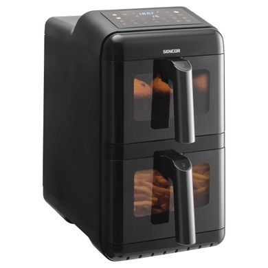 Sencor Sencor Dual Vita Fryer, 3000W, bowl-5.8+5.8l, sensore control, plastic, black SFR1250BK фото