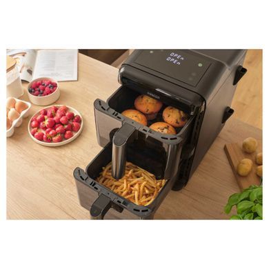 Sencor Sencor Dual Vita Fryer, 3000W, bowl-5.8+5.8l, sensore control, plastic, black SFR1250BK фото