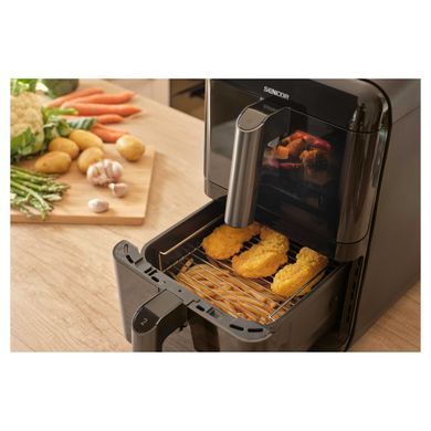 Sencor Sencor Dual Vita Fryer, 3000W, bowl-5.8+5.8l, sensore control, plastic, black SFR1250BK фото
