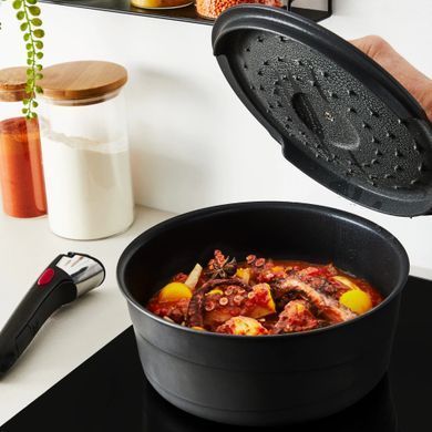 Tefal Набір посуду Tefal Ingenio Inspiration, 6предметів, алюміній, скло, бакеліт, чорний L867S604 фото