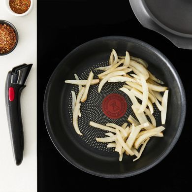 Tefal Набір посуду Tefal Ingenio Inspiration, 6предметів, алюміній, скло, бакеліт, чорний L867S604 фото