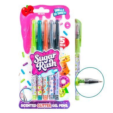 Набор ароматных гелевых ручек серии "Sugar Rush" - ЯРКИЙ БЛЕСК (5 шт.) 41343 фото